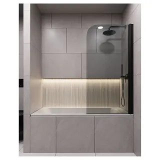 Шторка на ванну Timo T27 70 см чёрный