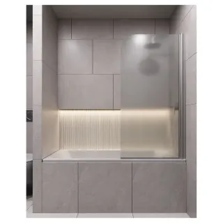 Шторка на ванну Timo T32 80 см хром