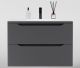 Тумба под раковину Style Line Марелла 80 Люкс Plus СС-00002412 серый матовый