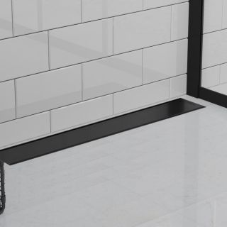 Душевой лоток Paini Klasik CH650KC2 монтаж к стене 65см чёрный матовый