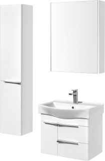 Зеркальный шкаф Акватон Беверли 65см белый 1A237002BV010