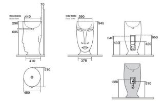 Раковина напольная Kerasan Artwork Moloco 474030 45см белый матовый