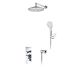WasserKRAFT A14130 Встраиваемый комплект для душа с верхней душевой насадкой и лейкой