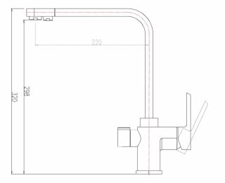 Смеситель для кухни ZORG Sanitary ZR 334 YF ЧЕРНЫЙ МЕТАЛЛИК