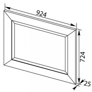 Зеркало Aquanet Мадонна 168328 90 см белый