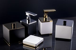 Дозатор Boheme белый/золото 10969-W-G