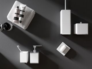 Контейнер Boheme белый/хром 10964-W-CR