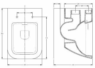 Подвесной унитаз Serel Rita RT26SL белый