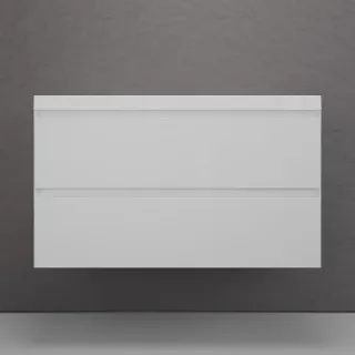 Тумба под раковину подвесная Style Line Манхэттен ЛС-00002356 100 см белый матовый