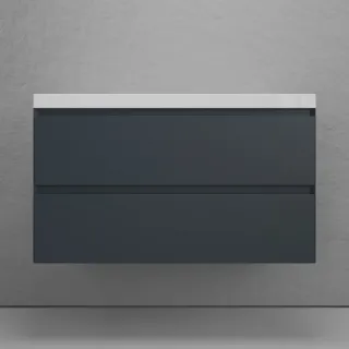 Тумба под раковину подвесная Style Line Манхэттен ЛС-00002357 100 см графит