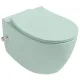 Подвесной унитаз Isvea Sentimenti Neo 10ARS1015I-2T безободковый с функцией биде мятно-зелёный матовый
