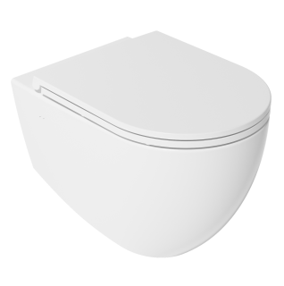 Подвесной унитаз Isvea Infinity 10NF02001SV-2L безободковый крышка микролифт белый матовый