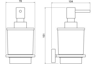Дозатор  Aquatek Либра AQ4305CR хром