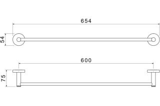 Полотенцедержатель Aquatek Европа AQ4114MB черный