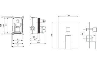 Смеситель для душа Aquatek Либра AQ1646CR хром