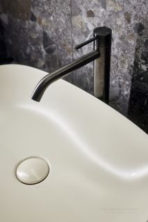 Смеситель для раковины Gessi Flessa 54006.707 чёрный брашированный