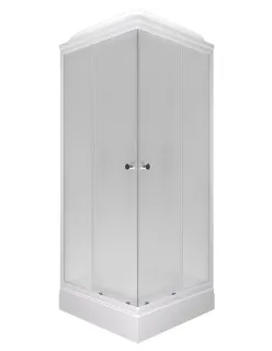 Душевая кабина Triton Вельвет Щ0000071050 80x80 см профиль белый стекло матовое