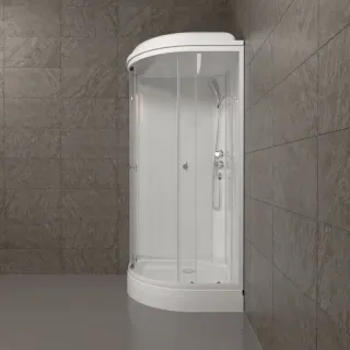 Душевая кабина Triton Ультра Щ0000061833 100x100 см профиль белый стекло прозрачное