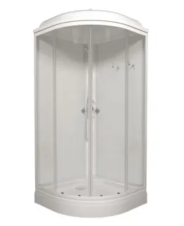 Душевая кабина Triton Ультра Щ0000061833 100x100 см профиль белый стекло прозрачное