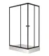 Душевой уголок Triton Вента Щ0000057855 100x80 см профиль чёрный стекло прозрачное