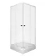 Душевой уголок Triton Вельвет Щ0000061815 90x90 см профиль белый стекло матовое