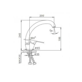Смеситель для кухни Frap F4113-9 песочный