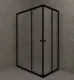 Душевой уголок Triton Вента Щ0000064632 120x80 см профиль чёрный стекло матовое