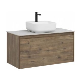 Тумба под раковину Aquanet Nova Lite 249520 100 см дуб рустикальный