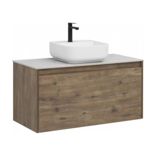 Тумба под раковину Aquanet Nova Lite 249520 100 см дуб рустикальный