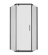 Душевой уголок Triton Дека Щ0000062934 100x100 см профиль чёрный стекло прозрачное