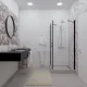 Душевой уголок Triton Йота Щ0000054032 90x90 см профиль чёрный стекло прозрачное