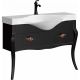 Напольная тумба под раковину Clarberg Borgia BOR0111BLK 115см чёрный/патина медь