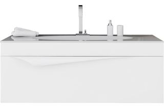 Подвесная тумба под раковину Clarberg Papyrus PAP0112 120см белый