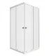 Душевой уголок Triton Вельвет Щ0000063060 90x90 см профиль белый стекло матовое