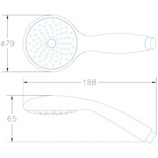 Душевая лейка Aquanet AF000-06C 246852 хром