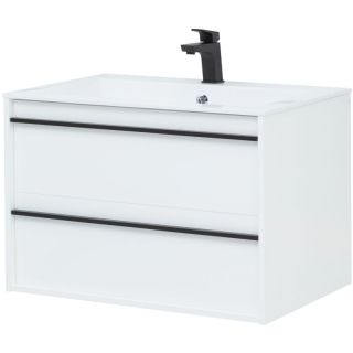 Тумба под раковину Aquanet Lino 253903 80 см белый матовый