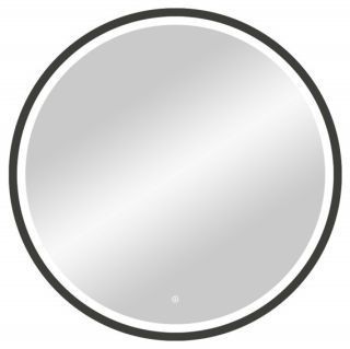 Зеркало с подсветкой Continent Style Black ЗЛП2254 с сенсорным выключателем 80см чёрный