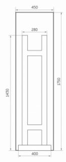 Зеркало с подсветкой Continent Tower ЗЛП960 напольное с сенсорным выключателем 45см