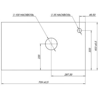 Столешница Aquanet Nova Lite Loft 261852 75 см с полкой мрамор