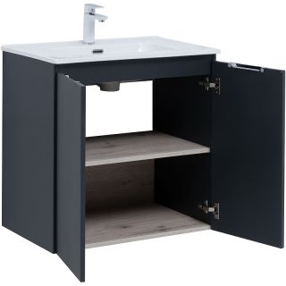Тумба под раковину Aquanet Алвита New 303904 70 см антрацит