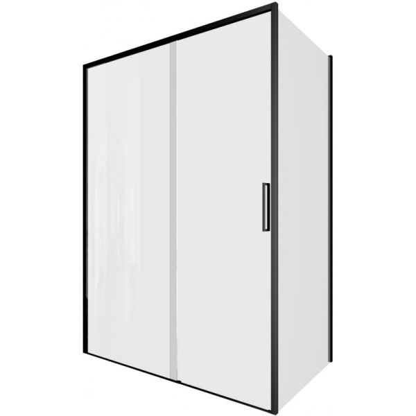 Душевой уголок Aquanet Pleasure Evo AE65-140x90-BT 324140 140x90 см профиль чёрный матовый стекло прозрачное