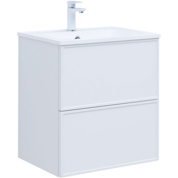 Тумба под раковину Aquanet Арт 313254 60 см белый матовый