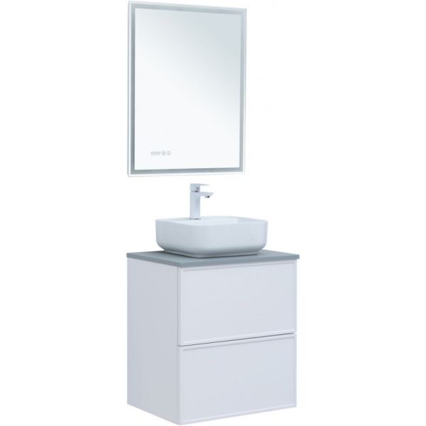 Тумба под раковину Aquanet Арт 313254 60 см белый матовый