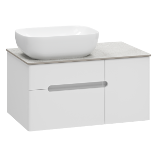 Подвесная тумба под раковину Misty Роял 80 см П-Роя-01080-011П2Я белый