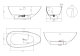 Ванна из искусственного камня Salini Paola S-Sense 101512GRF 172x82см RAL полностью