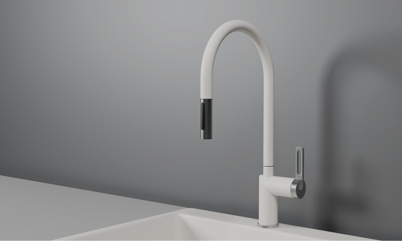 Смеситель для кухни Granula 8172, АРКТИК (БЕЛЫЙ) белый