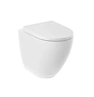 Приставной унитаз Kludi Resa D 24WCB0443 безободковый смыв торнадо белый