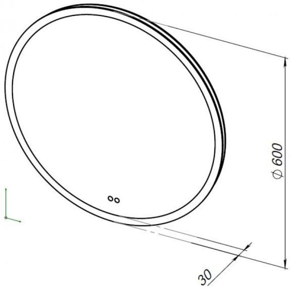 Зеркало RGB LED Aquanet Арт 336635 60 см