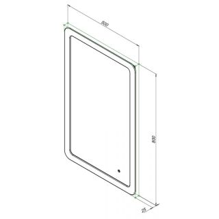 Зеркало с подсветкой Aquanet Ирис 326446 50 см