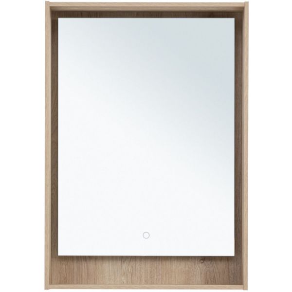 Зеркало с подсветкой Aquanet Милан 336403 60 см дуб светлый